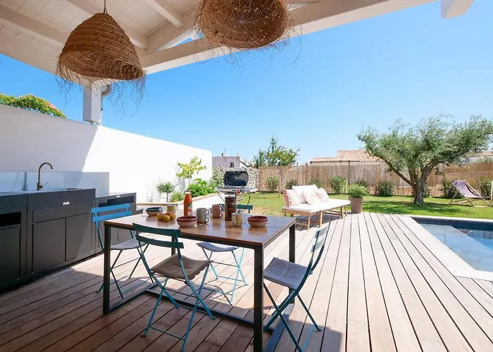 度假居 D'architecte Avec Piscine Chauffee Et Jardin 里维多瓦海滩