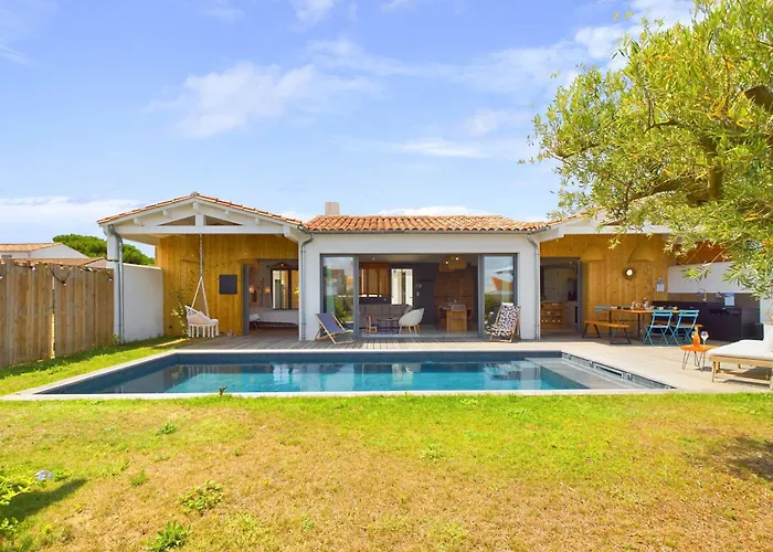 度假居 D'architecte Avec Piscine Chauffee Et Jardin