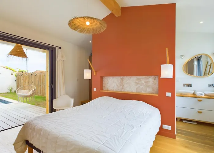 D'architecte Avec Piscine Chauffee Et Jardin 度假居 里维多瓦海滩