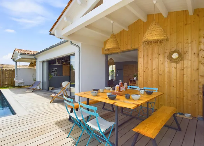 度假居 D'architecte Avec Piscine Chauffee Et Jardin 里维多瓦海滩