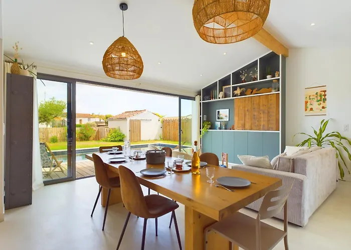 D'architecte Avec Piscine Chauffee Et Jardin 度假居